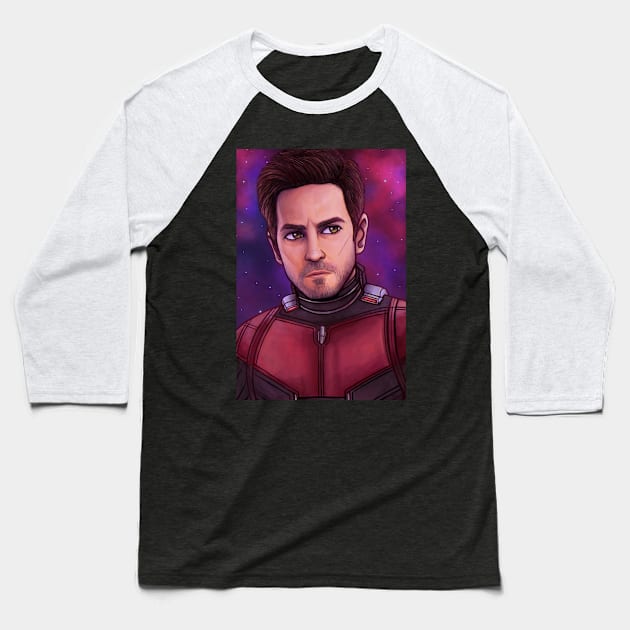 EG Portrait - Scott Baseball T-Shirt by dibujosbymari